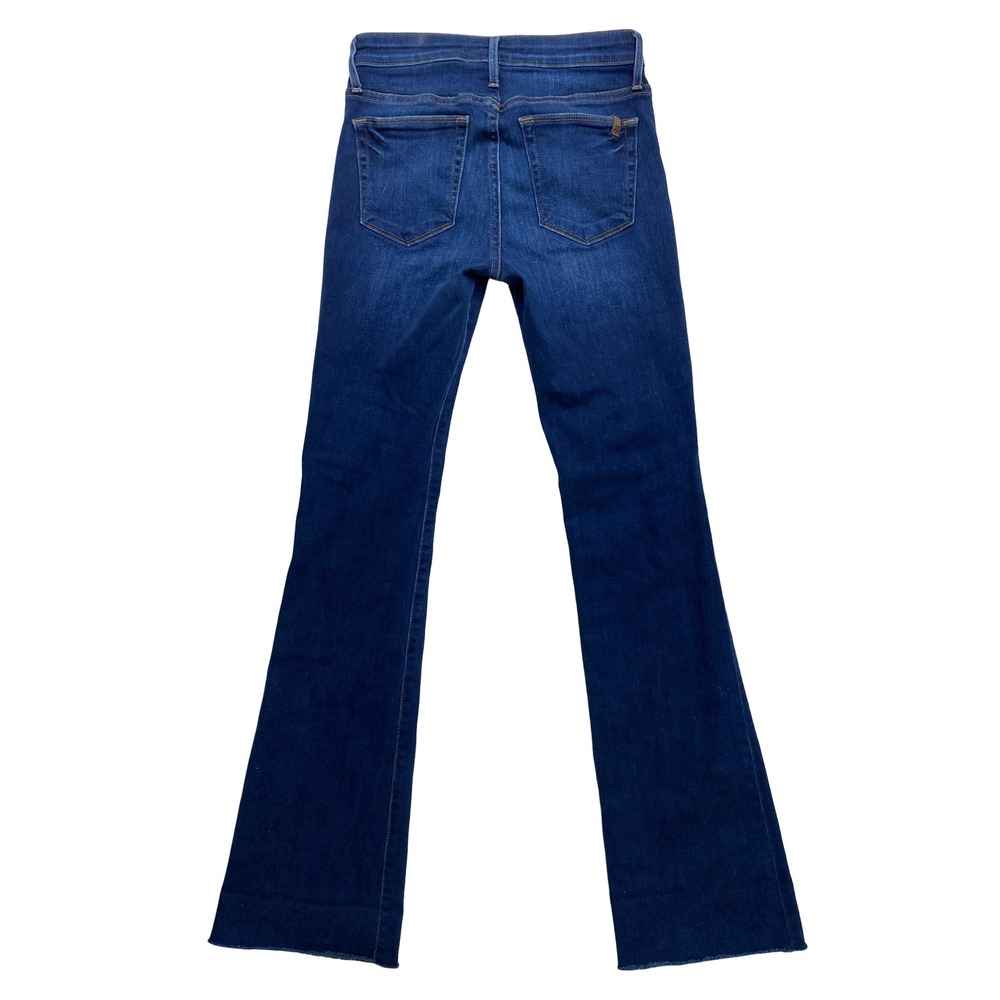 Joes Jeans Womens High Rise Flare Raw‎ Hem Dark Wash Stretch Denim Blue Size 25 - Picture 2 of 13